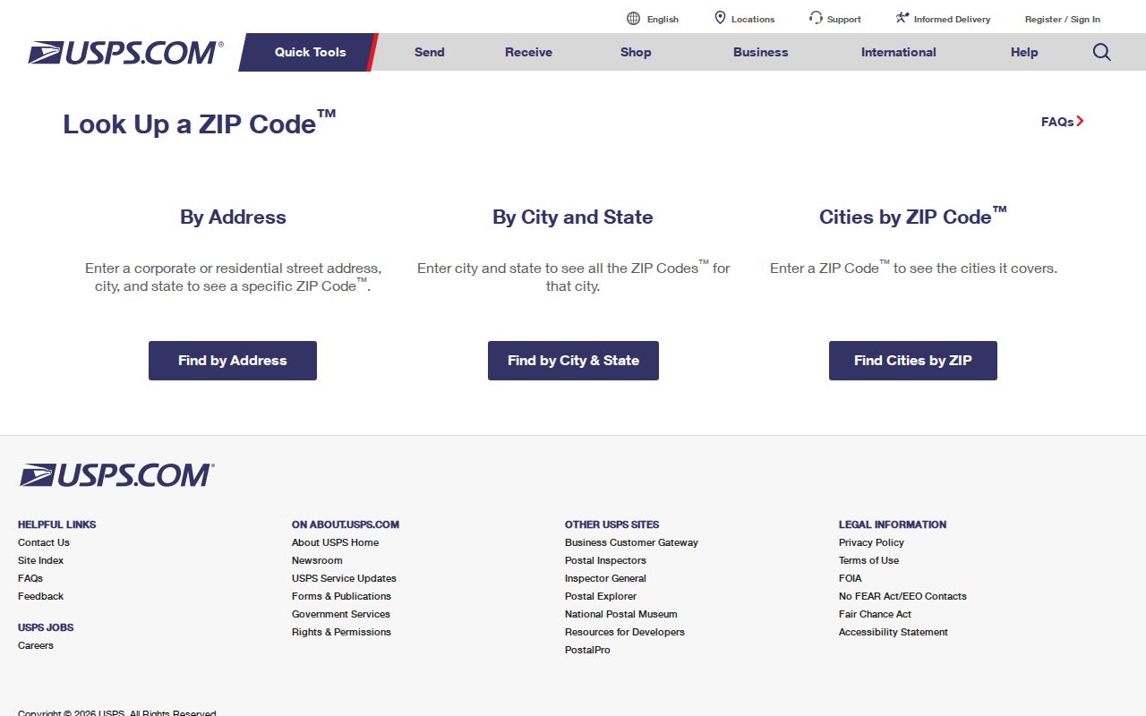 Johnson City ZIP code directory USPS address lookup for confirming postal ZIP codes