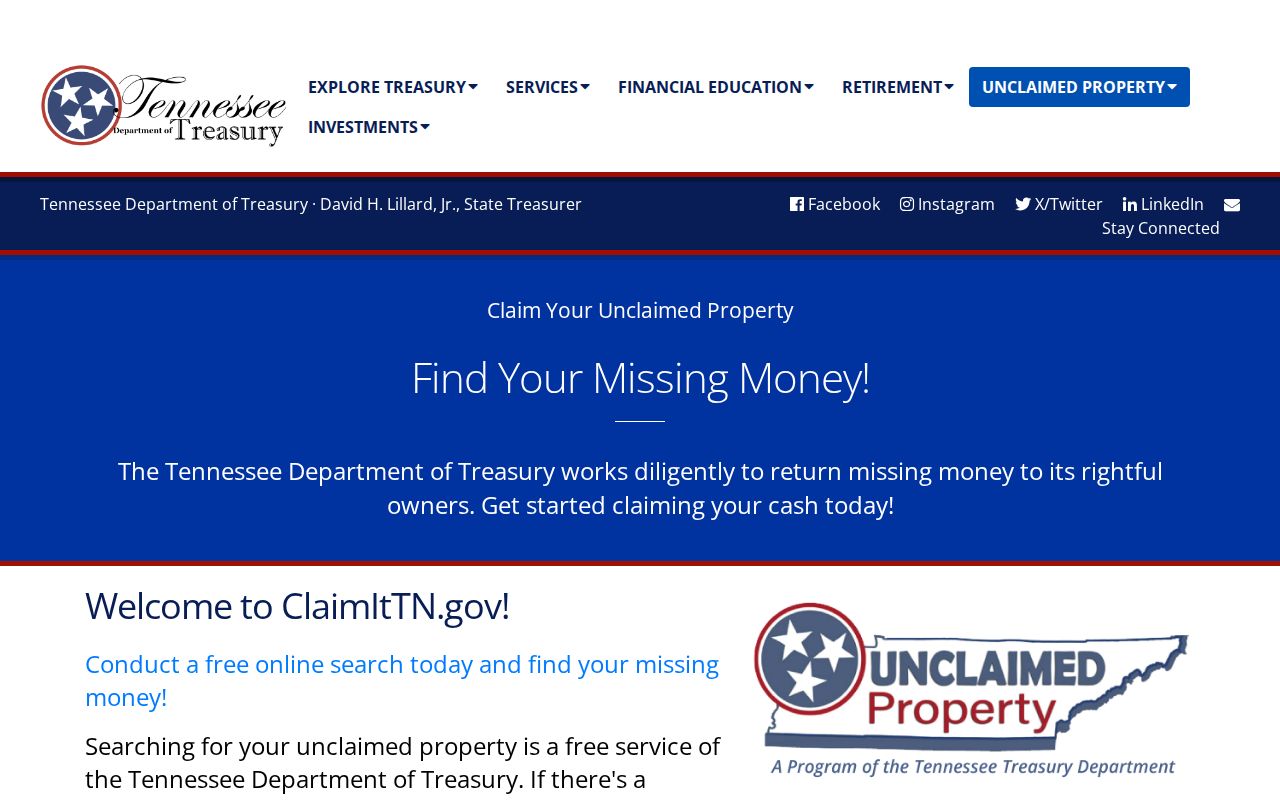 Johnson City residents directory Tennessee ClaimItTN unclaimed property search