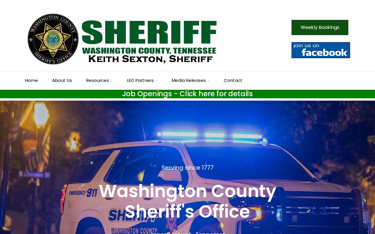 Johnson City residents directory Washington County Sheriff current inmate resources